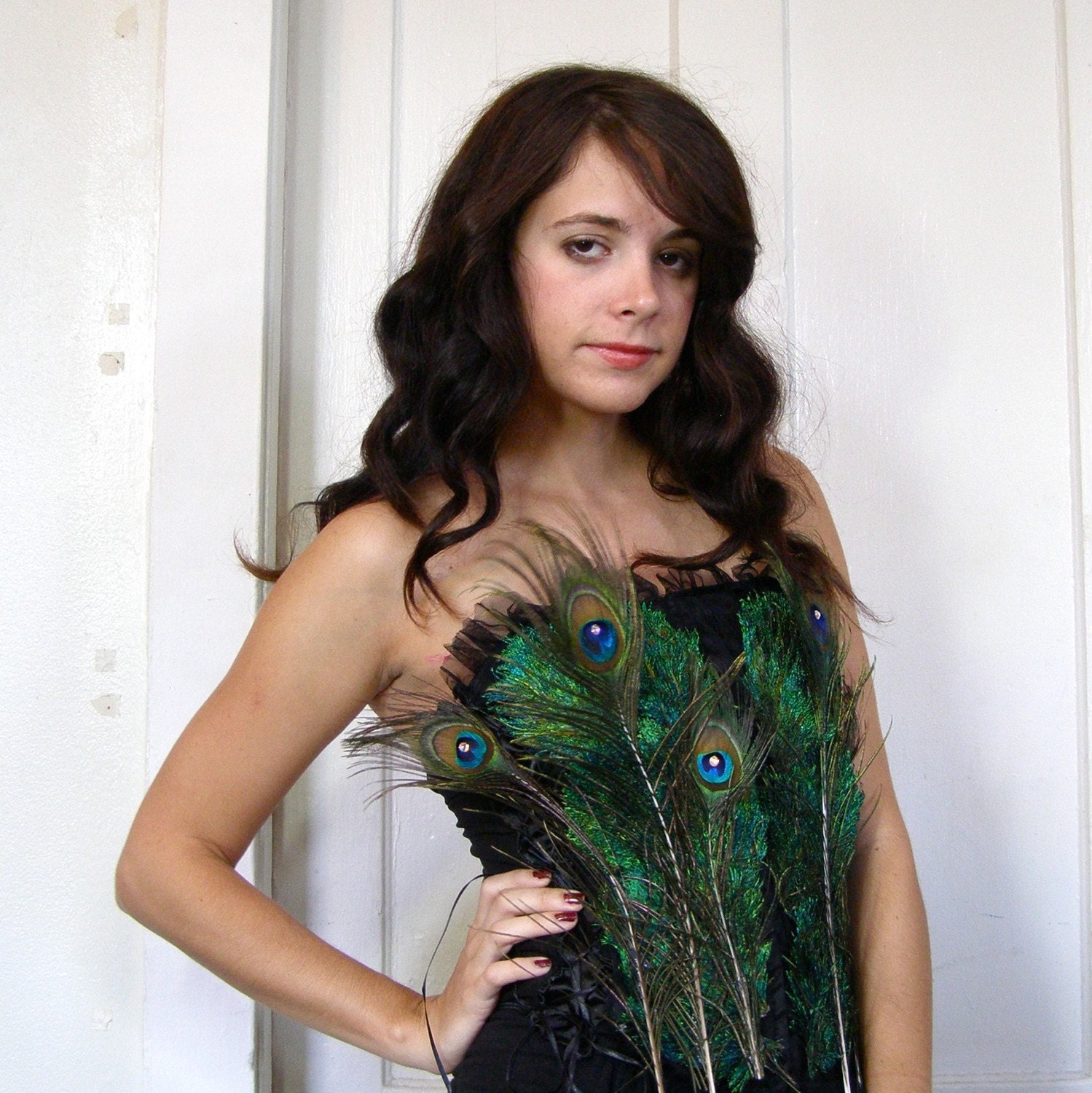 Peacock Bustier