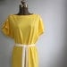 vintage 1980s BANANA CREAM dress, large
