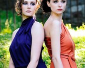 Kelly hot little one-shoulder dress in cinnamon