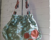 Betsy Bag in Sage Wildflower with Cognac Leather
