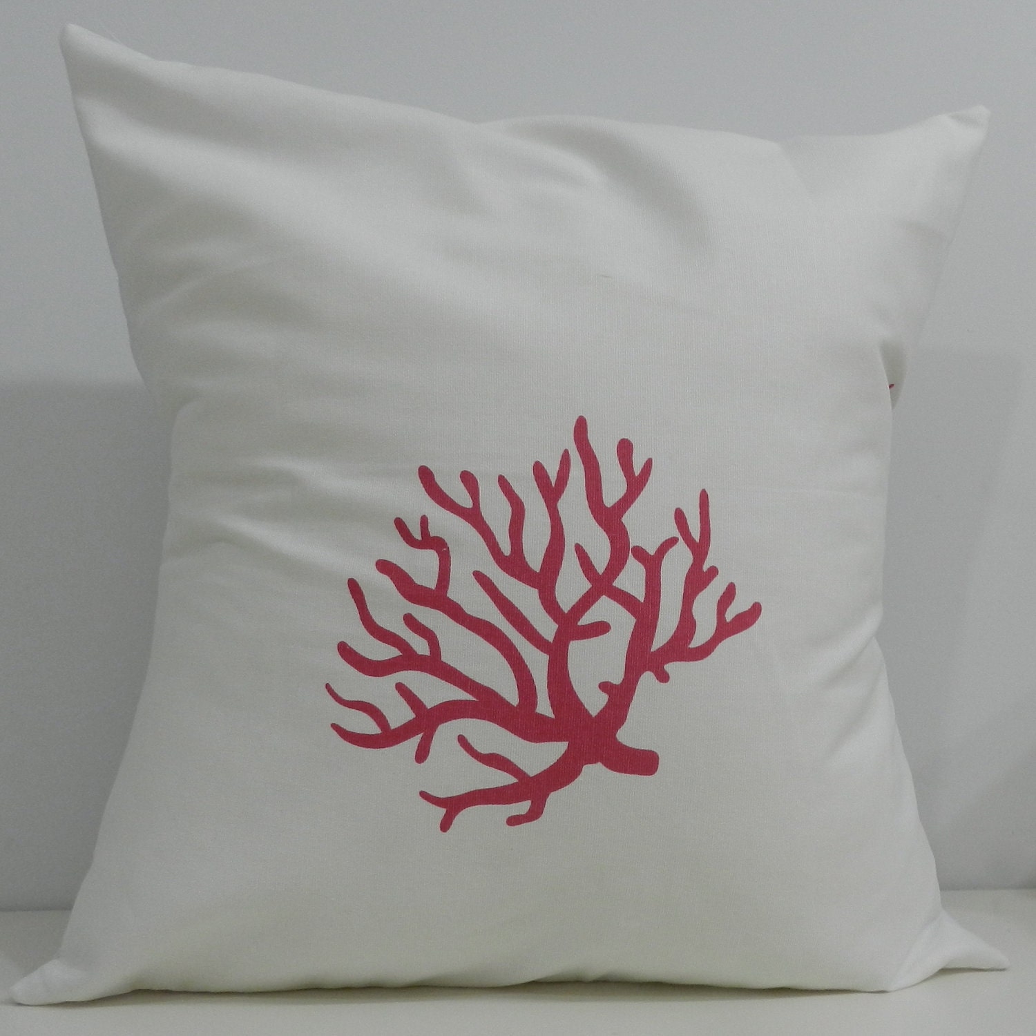 New 18x18 inch Designer Handmade Pillow Case pink coral