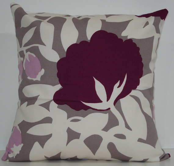 New 18x18 inch Designer Handmade Pillow Cases. Lavender floral.