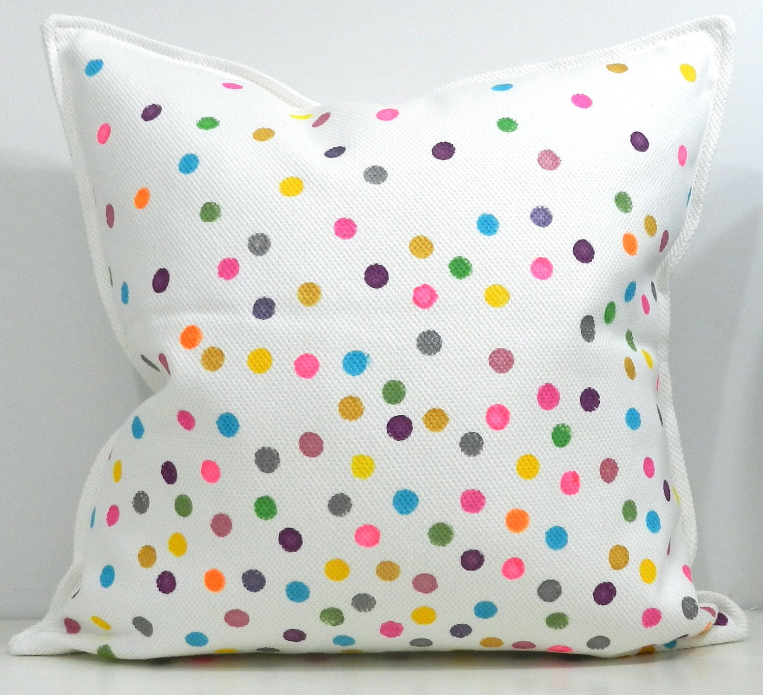 New 20x20 inch Designer Handmade Pillow Case with hand painted confetti