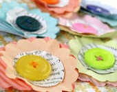 Recycled Flowers - Sunny Bright - made from recycled lightbulb boxes
