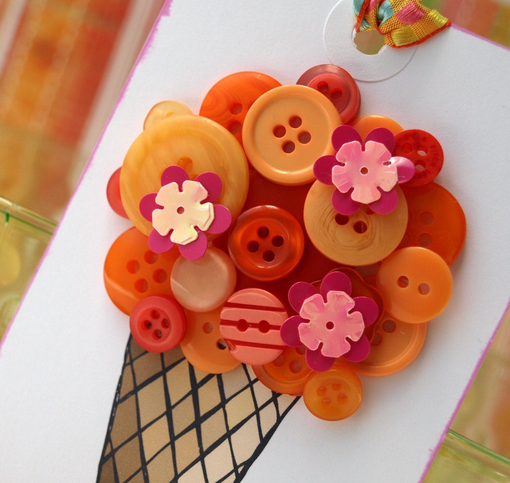 Ice Cream Cone Tag
