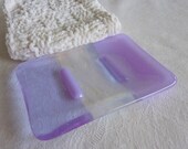Soap Dish in Lavender Glass