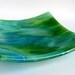 Blue and Green Glass Plate