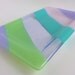Glass Platter in Spring Pastel Stripes
