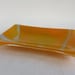 Rectangular Dish in Dusky Orange Glass
