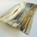 Rectangular Fused Glass Dish in French Vanilla and Brown