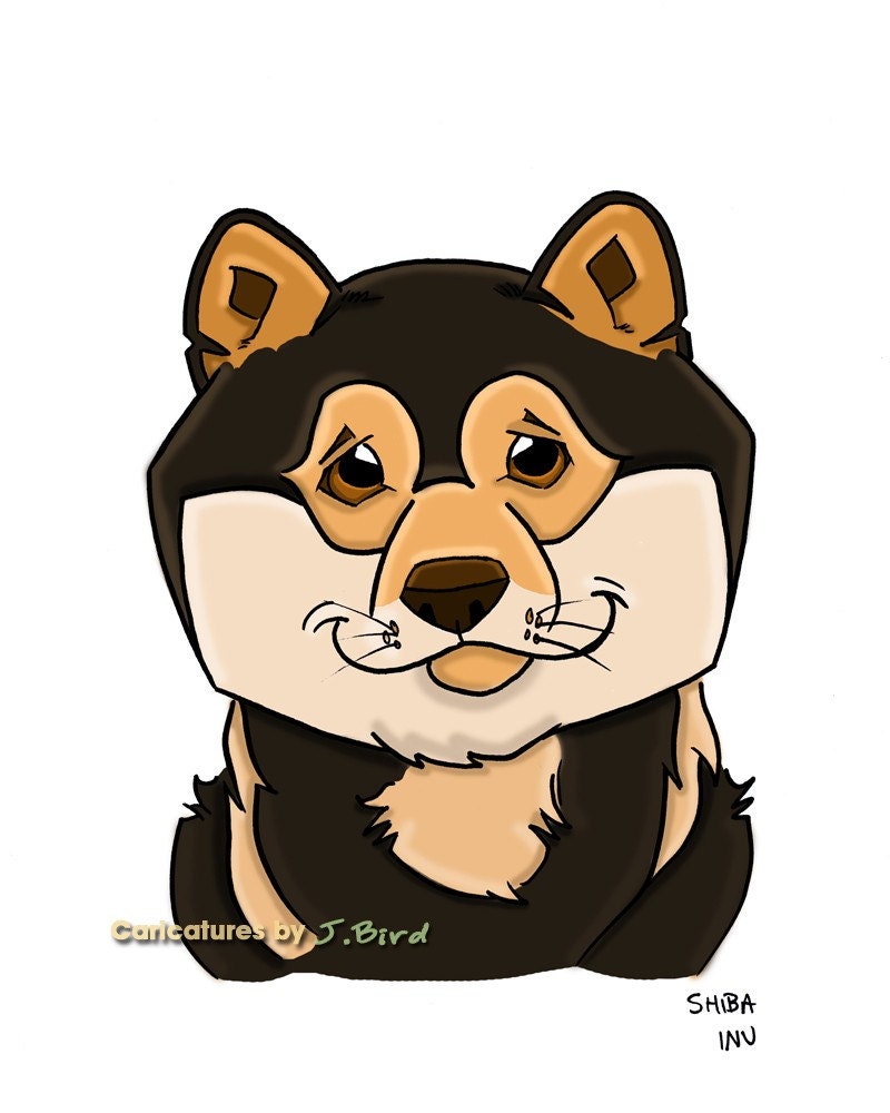 Cartoon Shiba Inu