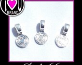 FREE SHIPPING IN U.S. - 200 Pack of I Luv U Bails in Stunning Silver from Studio66