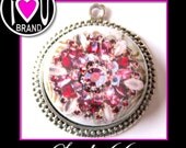 100 FREE Glass Resin Drops or Cabachons with Your 100 Decorative One Inch Round Pendant Trays- NEW to Studio66