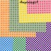 ORIGAMI PAPER CHECKERED Double Sided 28 Sheets 15cm