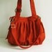 Sale - Burnt Orange Canvas Pumpkin Bag, purse, tote, messenger bag, diaper bag, women