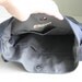Sale - Grey Hemp/Cotton  Bag, tote, purse, bow, hemp, unique - Dessert