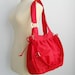 Sale - Water-Resistant Nylon Pumpkin Bag - Double straps - Shoulder bag, Diaper, Messenger , Tote, Travel