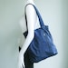 Sale - Navy Blue Water Resistant Nylon Bag - Shoulder bag, Diaper bag, Messenger bag, Tote, Travel bag, Women, Purse - JANE