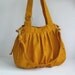 Sale - Mustard Canvas Pumpkin Bag, shoulder bag, tote, purse, cross body bag, stylish, unique