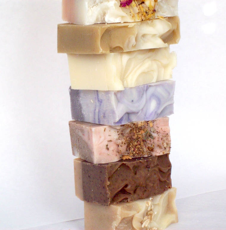 3 Shea Butter Natural Soaps all Natural with Honey or Lavender or Rose -Home and Living-Bath and Beauty