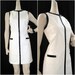 90s Does 60s Dress MOD Black and White Mini Shift Go-go M