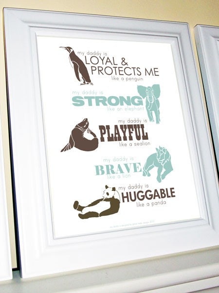 Custom Colors - My Daddy Is Print - 8 X 10