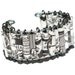 Paper Bead Jewelry- Upcycled Black & White Comic Book Bracelet