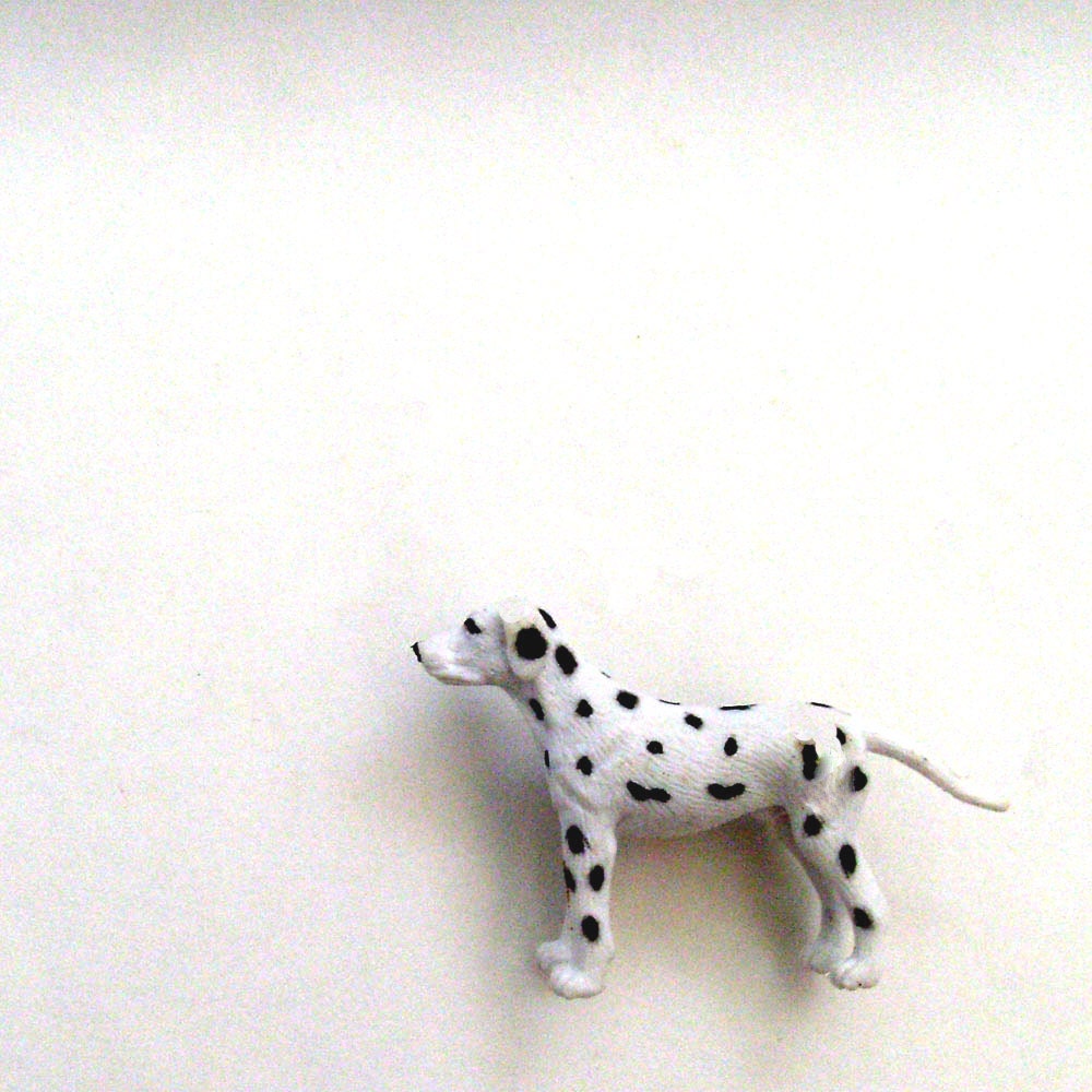 Dalmation Brooch - Lapel Pin / 3D / Black -  White / Pet - Dog - Animal / Black Spots / OOAK