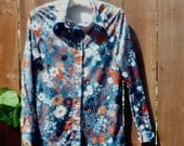Sarah -Vintage  Funky Mod Floral Shirt