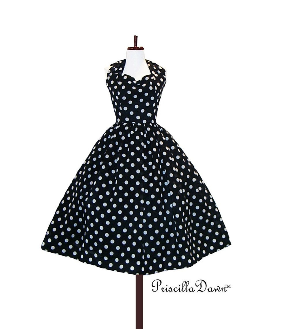 Custom in your size Polkadot Rockabilly Dress