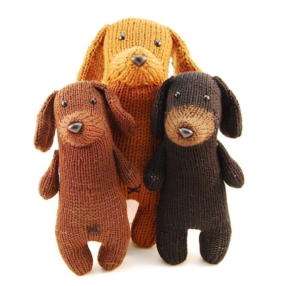 Tofu the Gentle Dachshund Knitting Pattern Pdf INSTANT DOWNLOAD