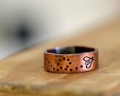 Bee Copper Ring bumble bee