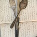Vintage Silverware Garden Marker - Basil, Sage, Oregano - Fork, Knife, Spoon Set