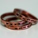 Child's Name Copper Rings Personalized - Set of 3