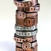 Wide Copper Band Ring Personalized