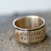 14k Gold Latitude Longitude Personalized Wedding Ring