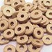 Greek Ceramic 8mm Disk Beads Gold Earthy 16067