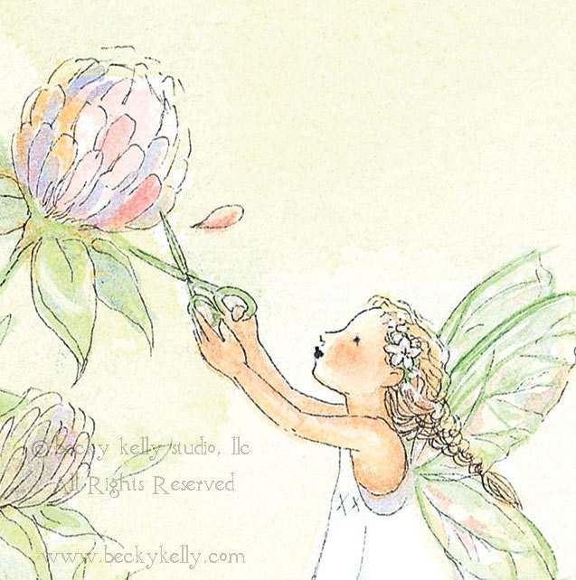 New Sweet Clover and Friends  8 X10 Print By Becky Kelly