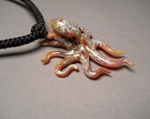 Glass Octopus Necklace Beach Jewelry Octopus pendant