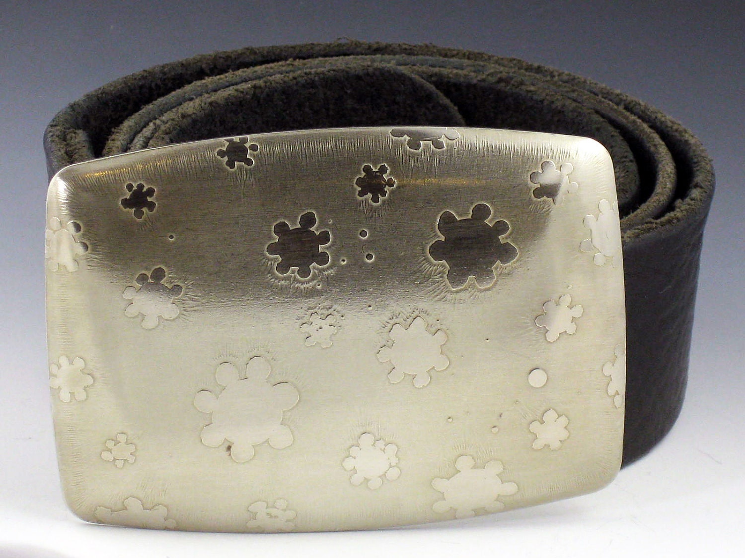 SALE 20% OFF- Belt Buckle,  Nickel Silver, Rectangle Buckle, Large, Four a month