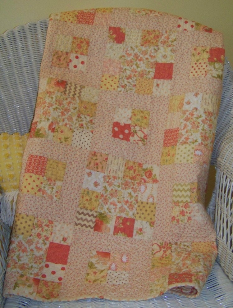 Scrappy Baby or Toddler Quilt Using Four FIG TREE QUILTS Collections