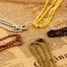 Ball Chain Necklace 2.4mm Bead Chain with Clasps -  Gold Silver Copper Bronze Black 24inch CN218-24(2pcs)