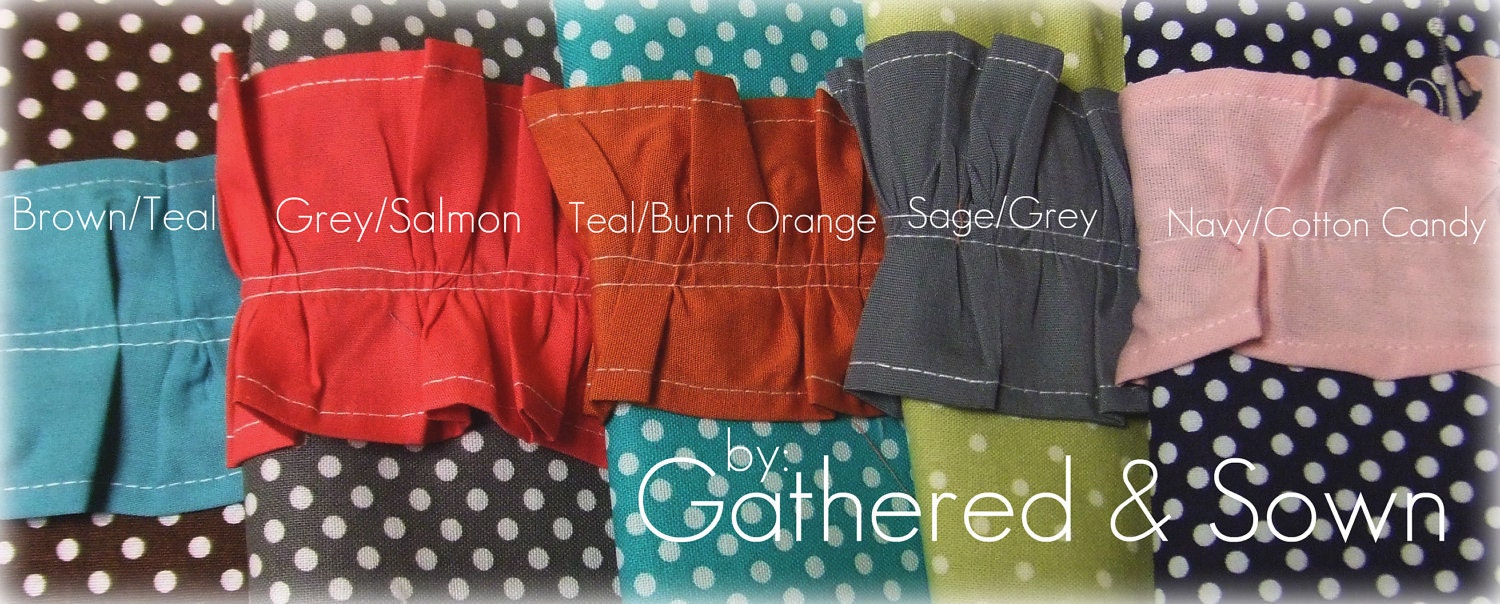 Grey/WhitePolka Dot and Salmon Ruffle Bible Cover- Made to Order