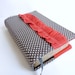 Grey/WhitePolka Dot and Salmon Ruffle Bible Cover- Made to Order