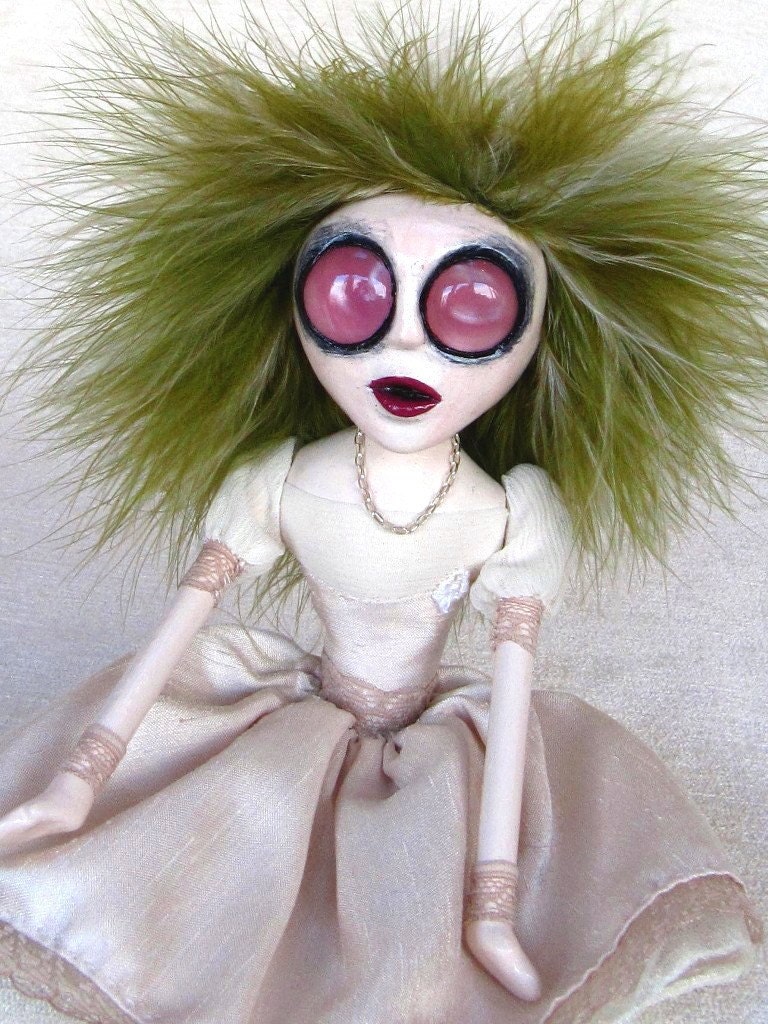 A Victorian Christmas Art Doll - Jane - Ghost of Christmas Present