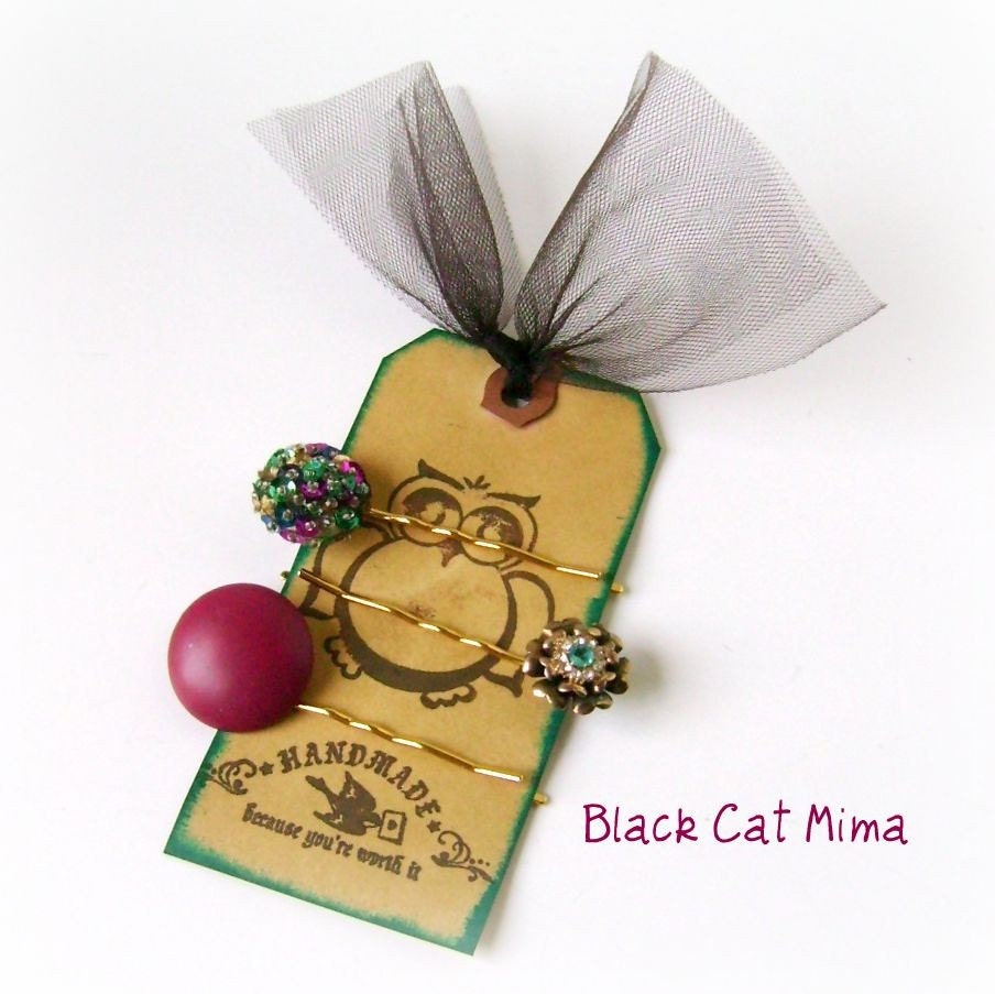 Round the Mulberry Bush Vintage Hairpins Bobby Pins