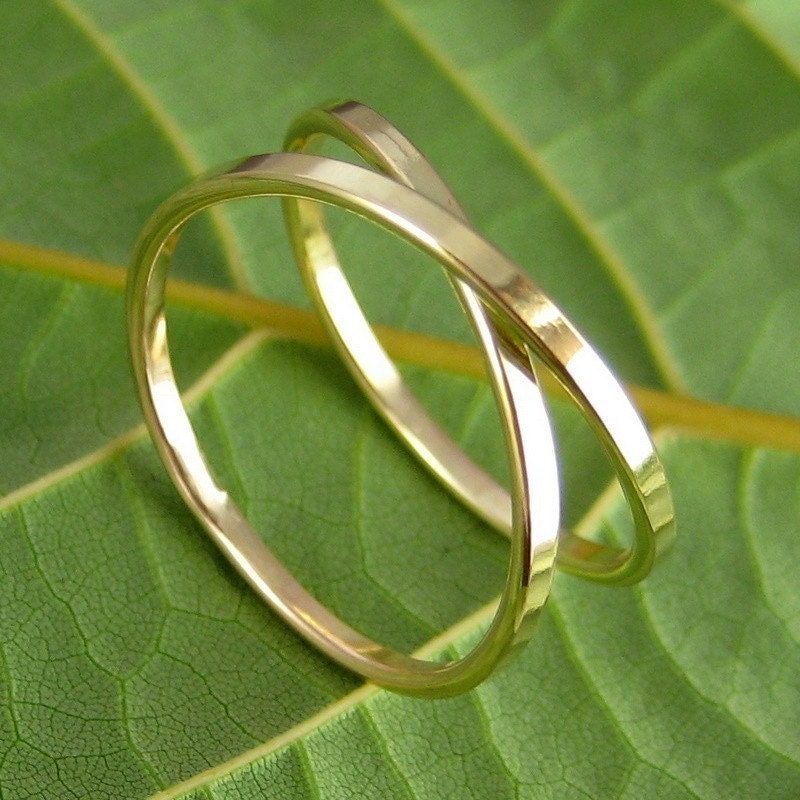 14k Yellow Gold Infinity Ring, sizes 6.25 through 9, any size available, Sea Babe Jewelry