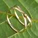 Yellow Gold Infinity Ring, 14K Yellow Gold, sizes 3 through 6, any size available, Sea Babe Jewelry