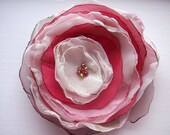 PETALS - Cherry Blossom - Winter flower - Unique Corsage Brooch Pin