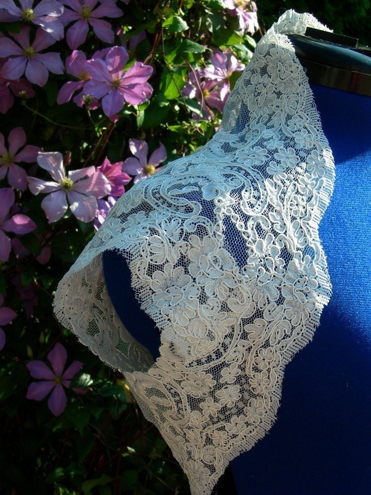 Custom Made Alencon Lace Wedding Shrug